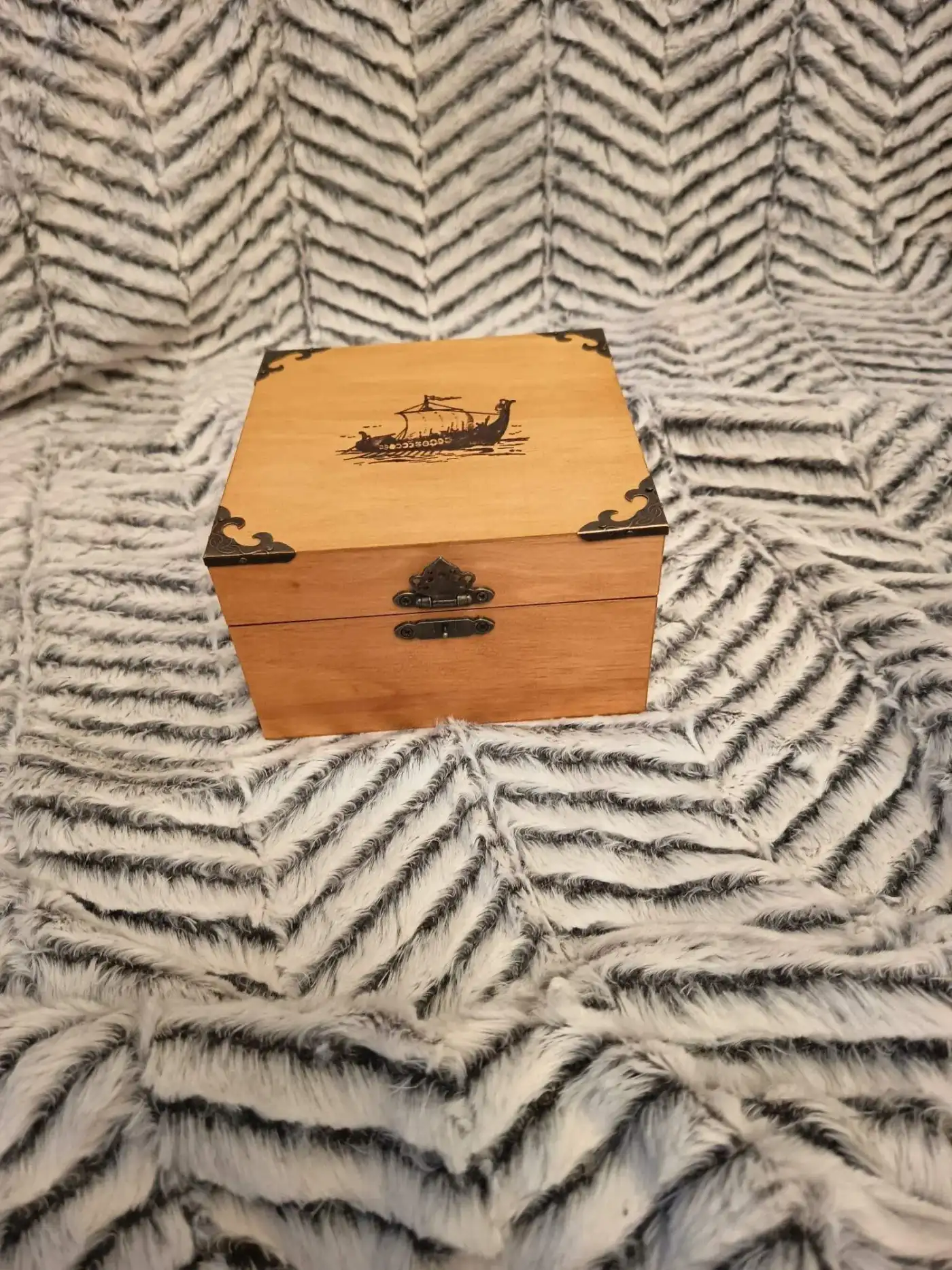Drakkar — image 6 coffret artisanal bois