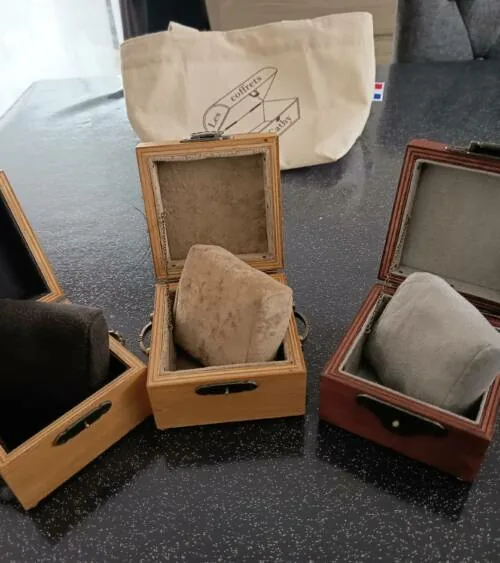 Coffret montre — Coffret artisanal Les Coffrets de Cathy