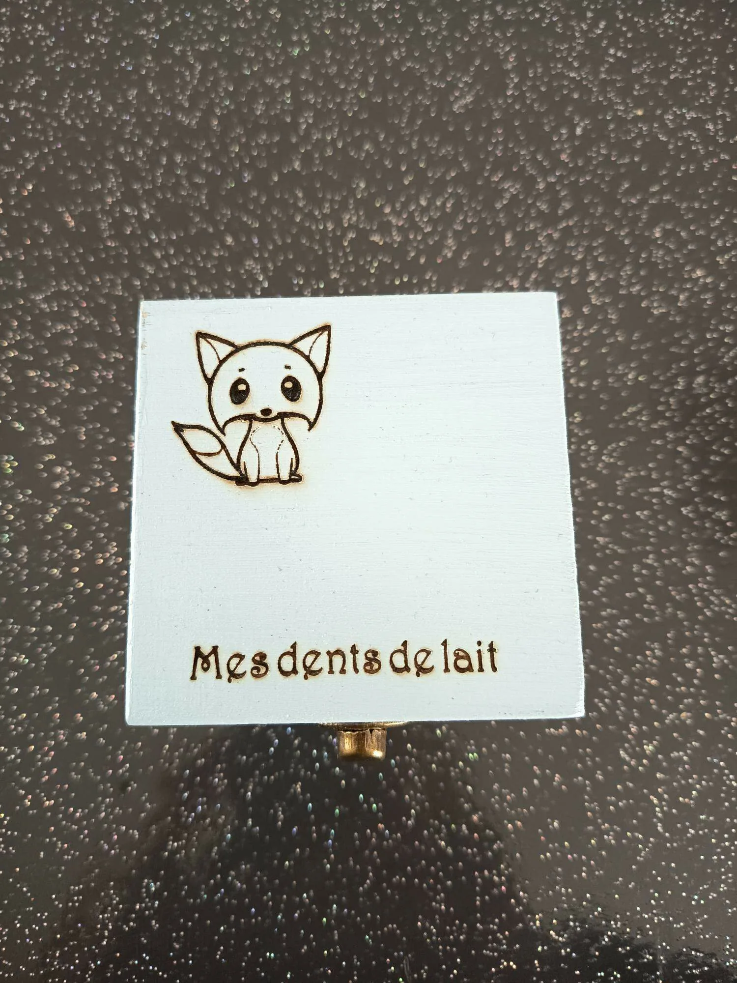 Boîte à dents de lait — image 2 coffret artisanal bois